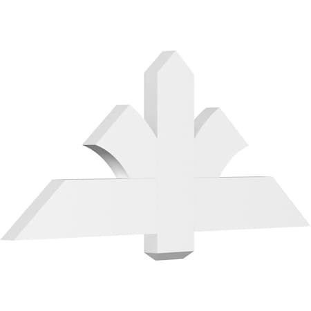 Ekena Millwork Redmond Architectural Grade PVC Gable Bracket, 48"W x 20"H x 2"D x 6"F, 10/12 Pitch GBP048X20X0206RED00